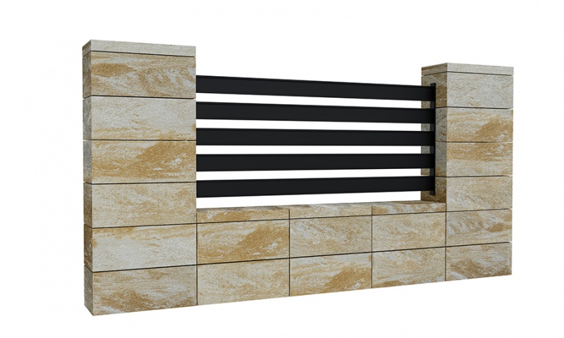 Ogrodzenie Gladkie Styrobud Fini Piaskowy 800x480